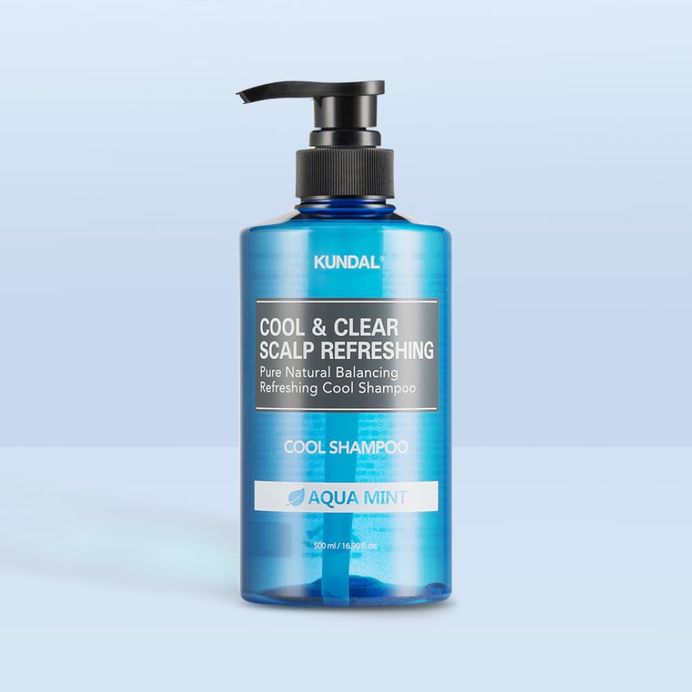 KUNDAL Cool & Clear Scalp Refreshing Cool Shampoo 500ml #Aqua Mint