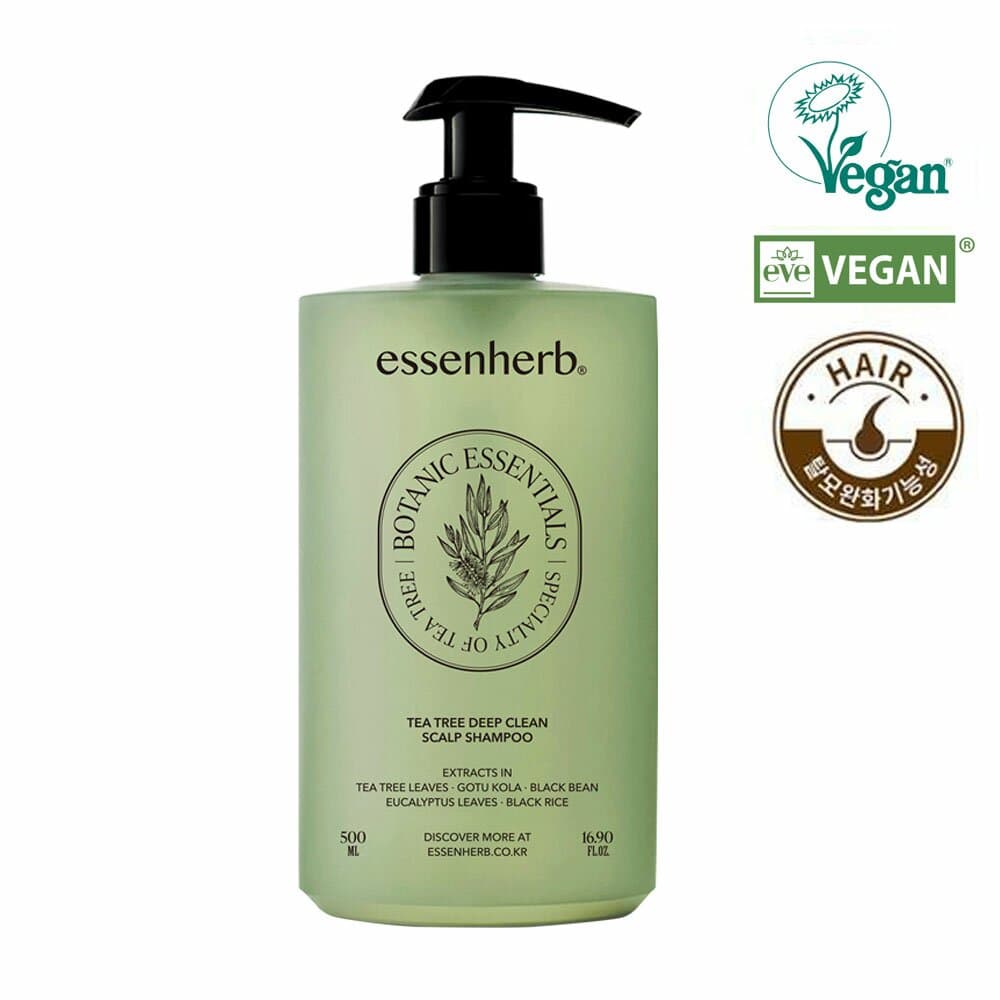 essenHERB Tea Tree Deep Clean Scalp Shampoo 500mL 