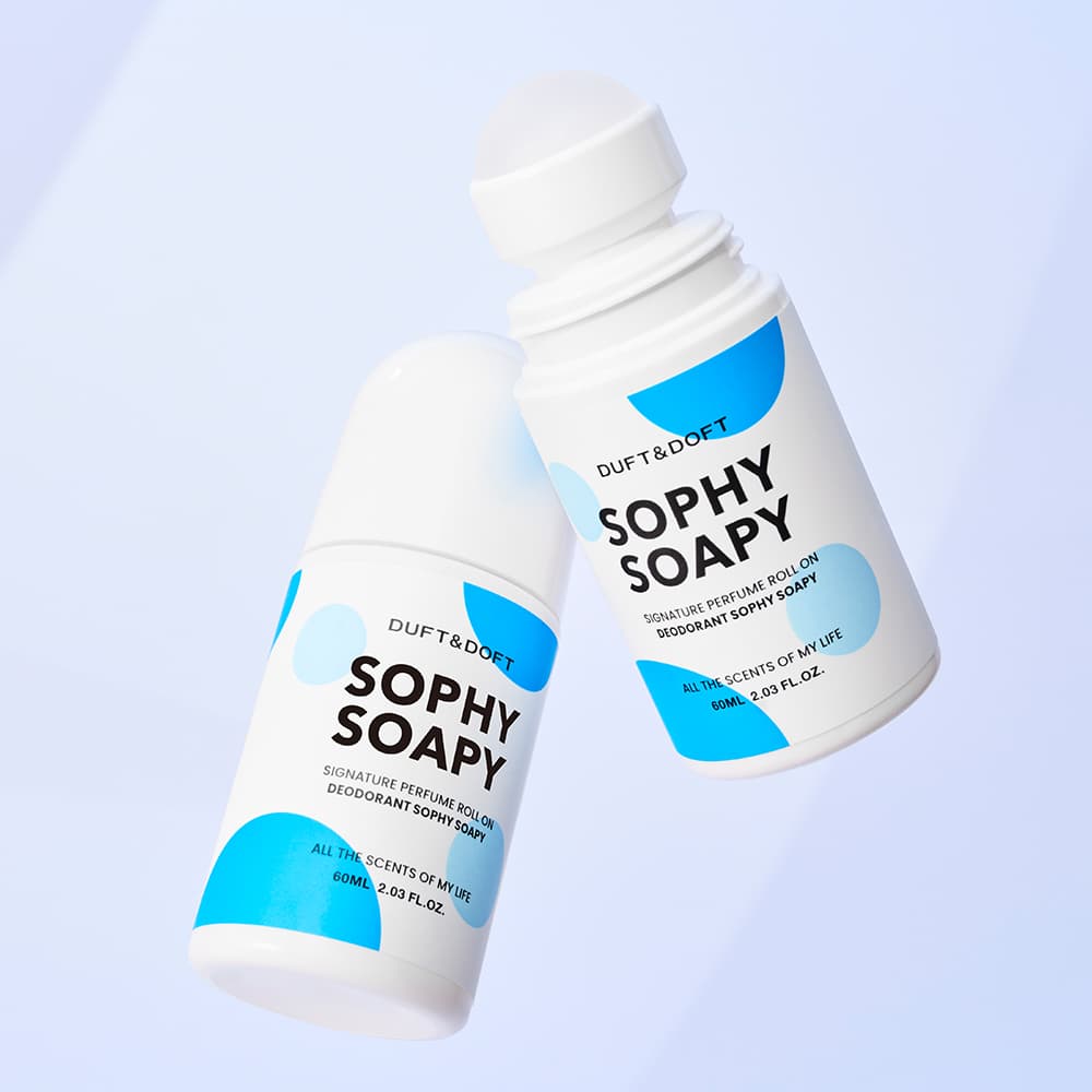 DUFT & DOFT Signature Perfume Roll On Deodorant #Sophy Soapy 60ml