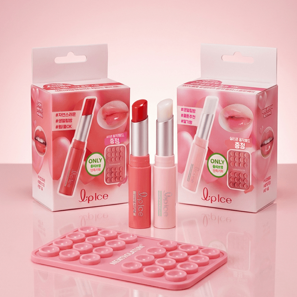 MENTHOLATUM Lipice Lip Balm 2g Set (+Silicone Suction Pad) (2 Options)