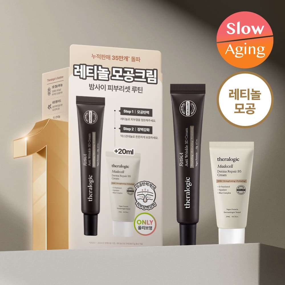 Theralogic RetinA Anti Wrinkle 3D Cream 20g Set (+Madecell Cream 20ml)