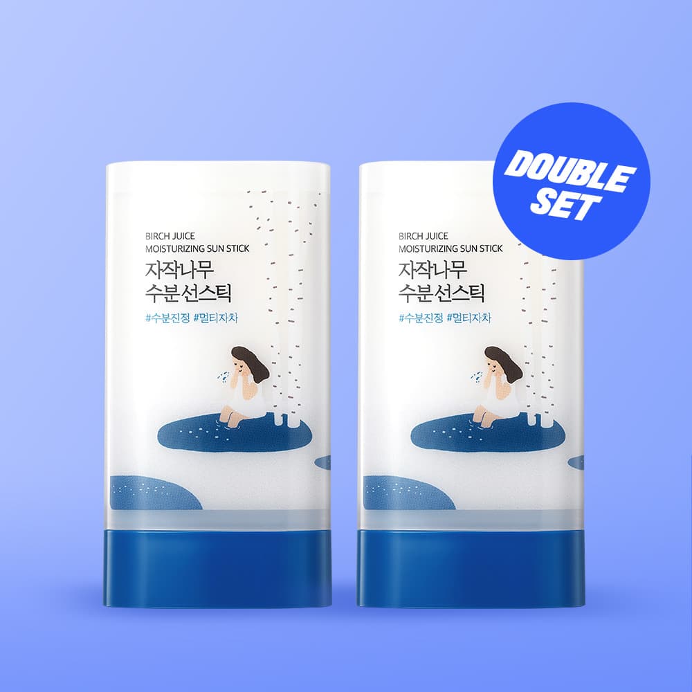 ROUND LAB Birch Juice Moisturizing Sun Stick 19g Double Set