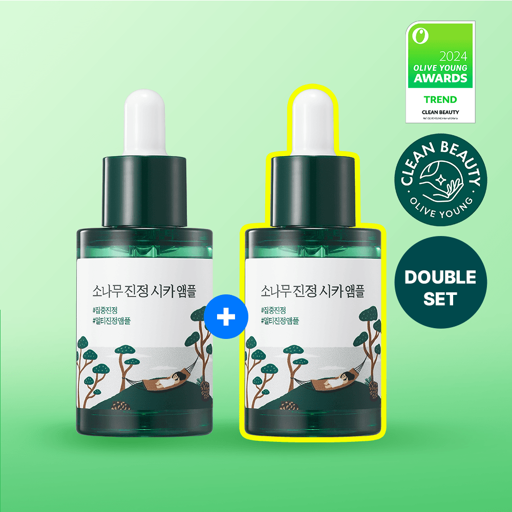 ROUND LAB Pine Calming Cica Ampoule 30ml Double Pack