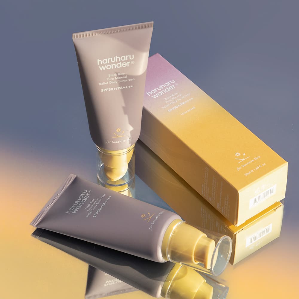 Haruharu wonder Black Rice Pure Mineral Relief Daily Sunscreen Duo