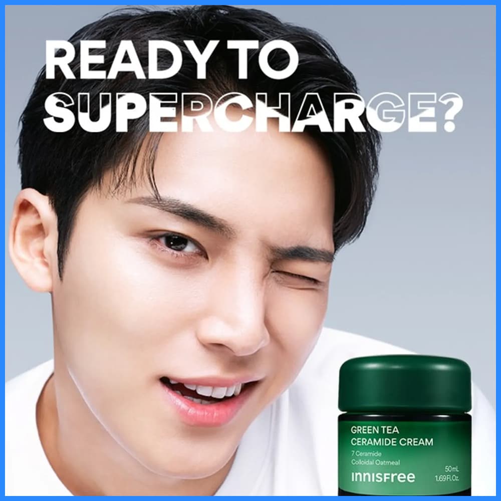 INNISFREE Green Tea Ceramide Cream 50ml Set (+20ml)