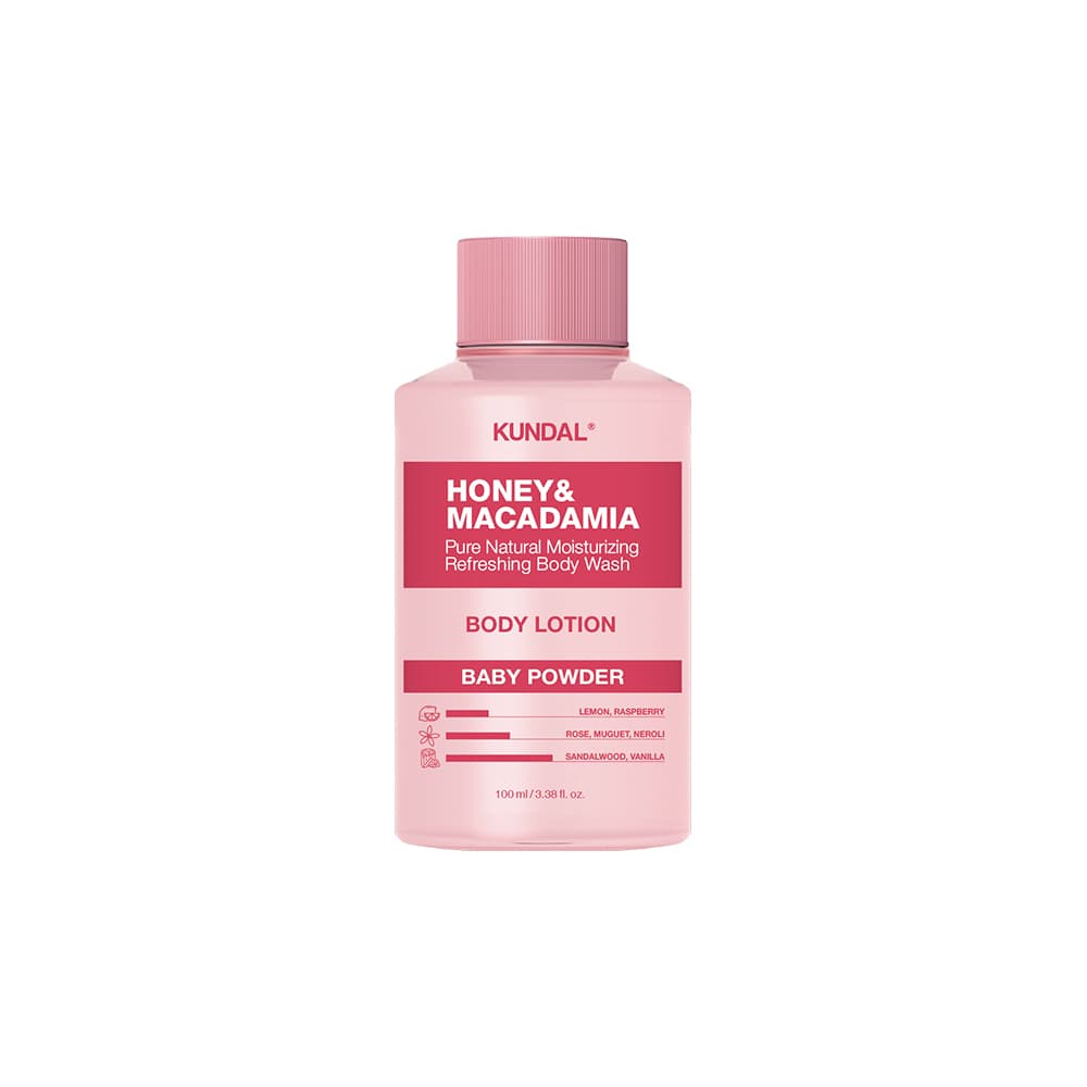 KUNDAL Honey & Macadamia Natural Body Lotion 100ml (3 Options)