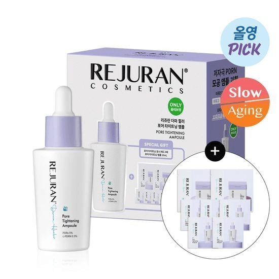REJURAN Derma Healer Pore Tightening Ampoule 30ml Set (+Ampoule 2ml*5ea+Toner Pad 2P*2ea)