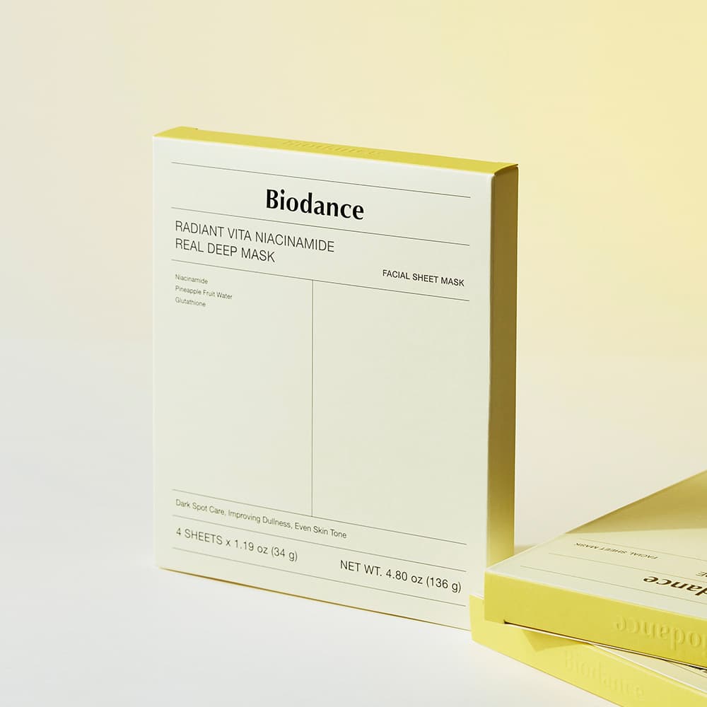 BIODANCE Radiant Vita Niacinamide Real Deep Mask Sheet 4ea