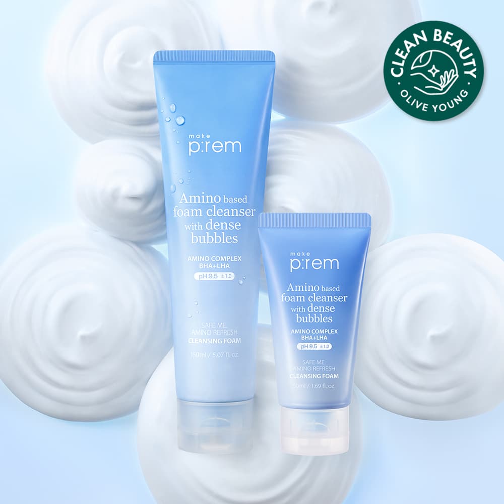 makeprem Safe Me Amino Refresh Cleansing Foam 150ml Set (+50ml)