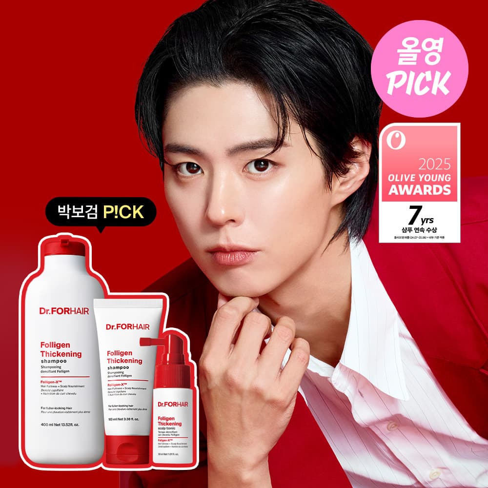 Dr.FORHAIR Folligen Thickening Shampoo 400ml Set (+100ml)