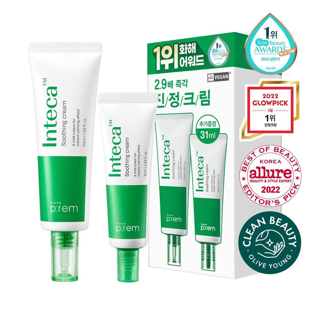 makeprem Inteca Soothing Cream Special Set (50mL+31mL)