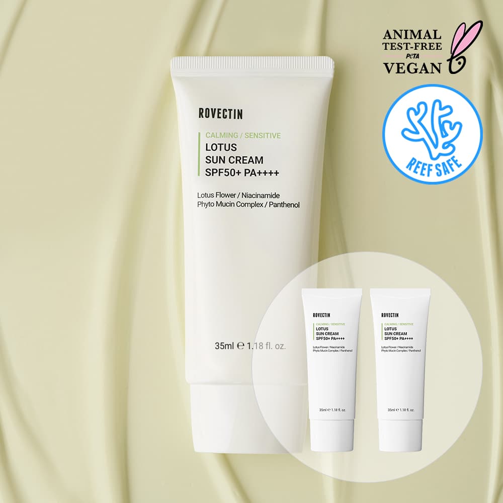 ROVECTIN Calming / Sensitive Lotus Sun Cream 35ml 1+1 Set