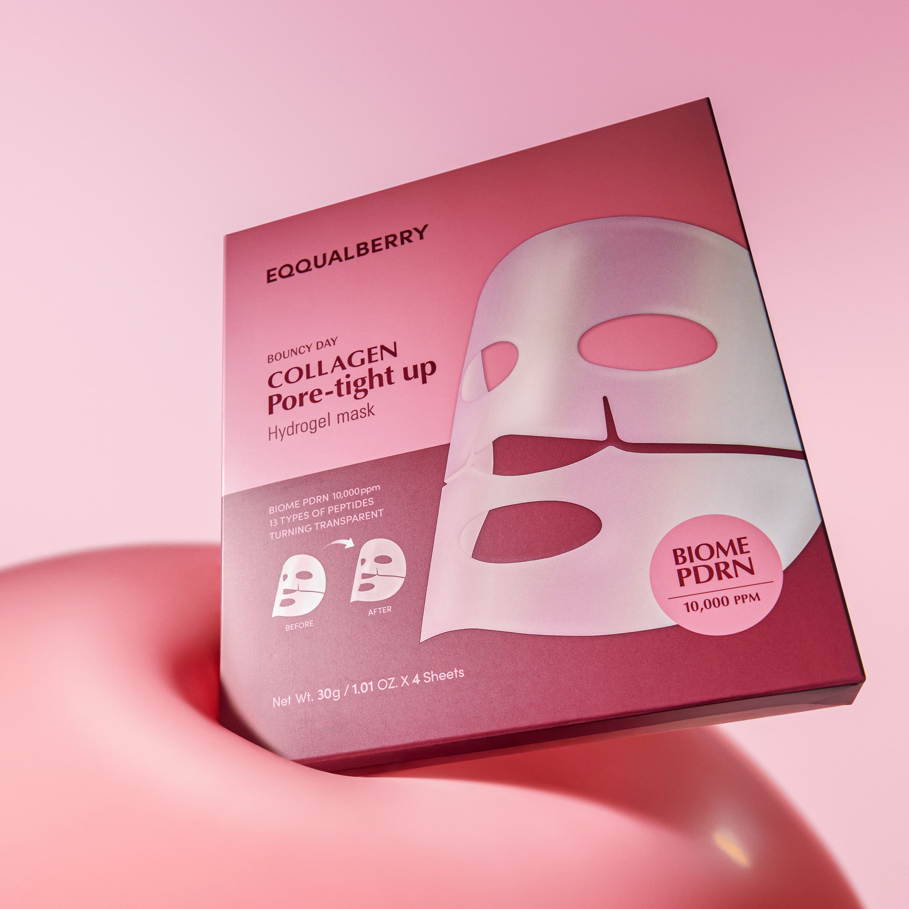 EQQUALBERRY Collagen Pore Tight up Hydrogel Mask 4P