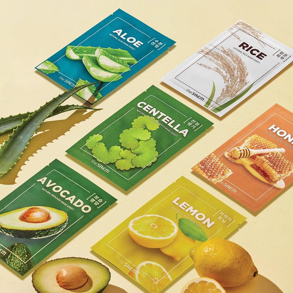 THE SAEM Natural Mask Sheet 1P (6 Options To Choose)