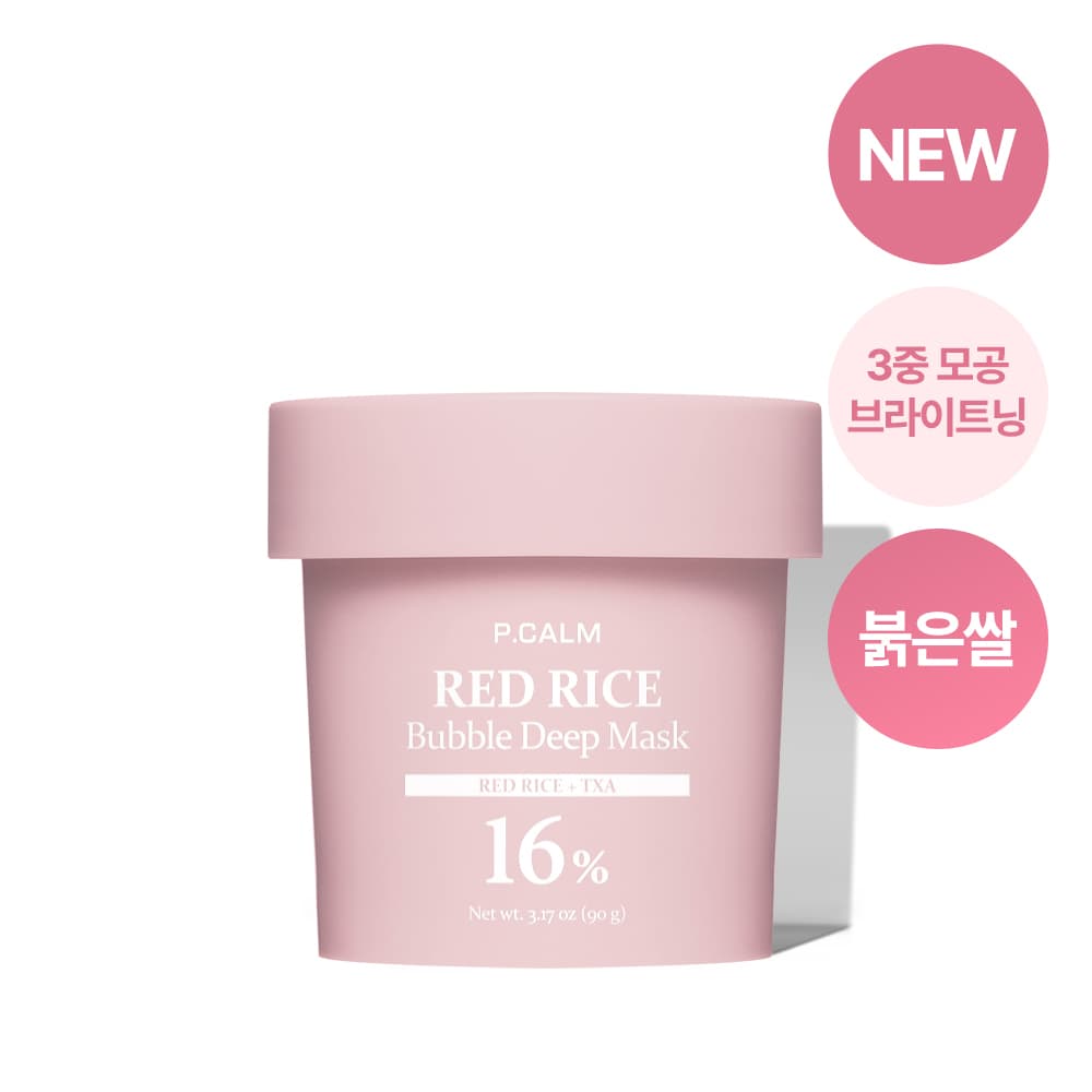 P.CALM Red Rice Bubble Deep Mask 90g