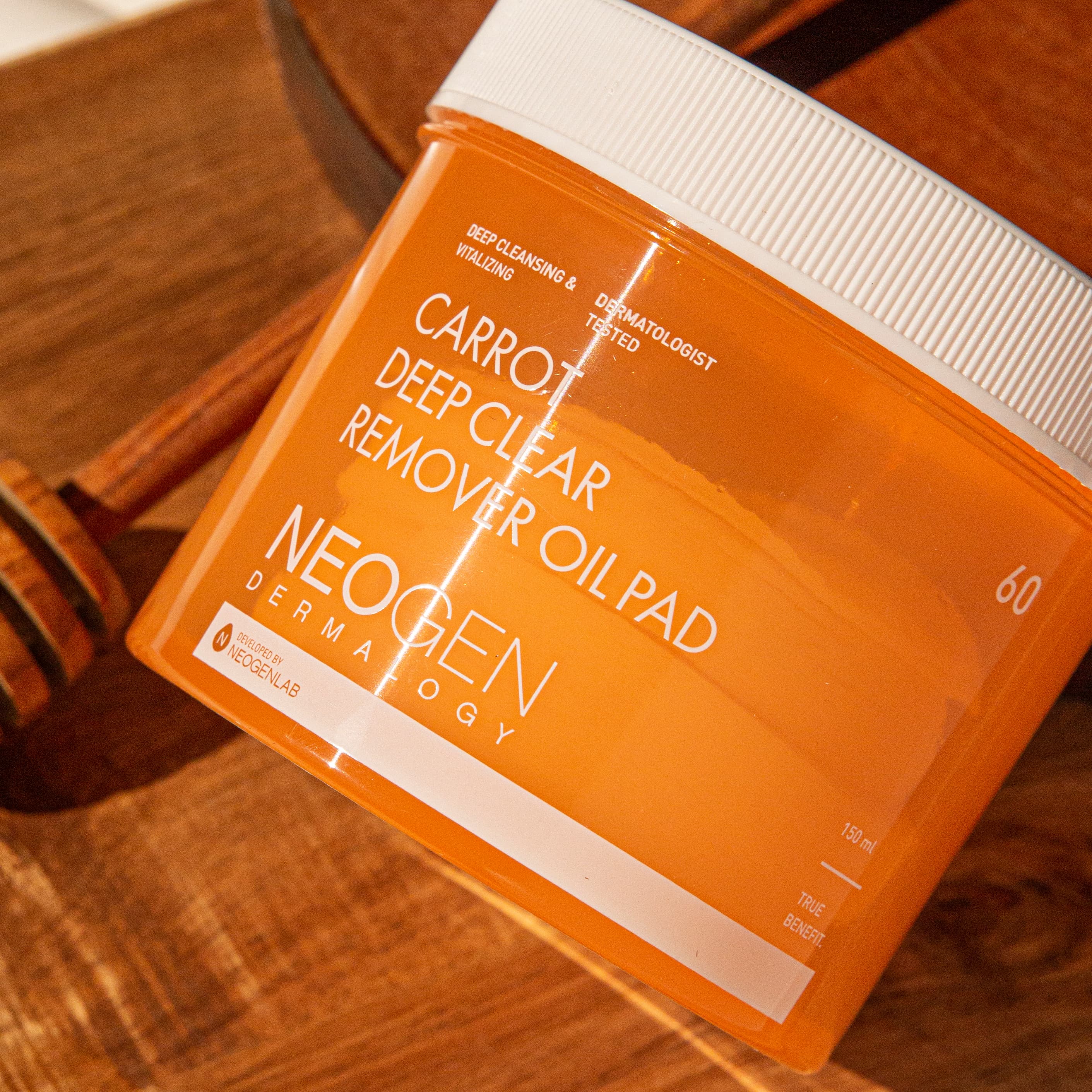 Neogen Dermalogy Carrot Deep Clear Remover Oil Pad 60 Sheets