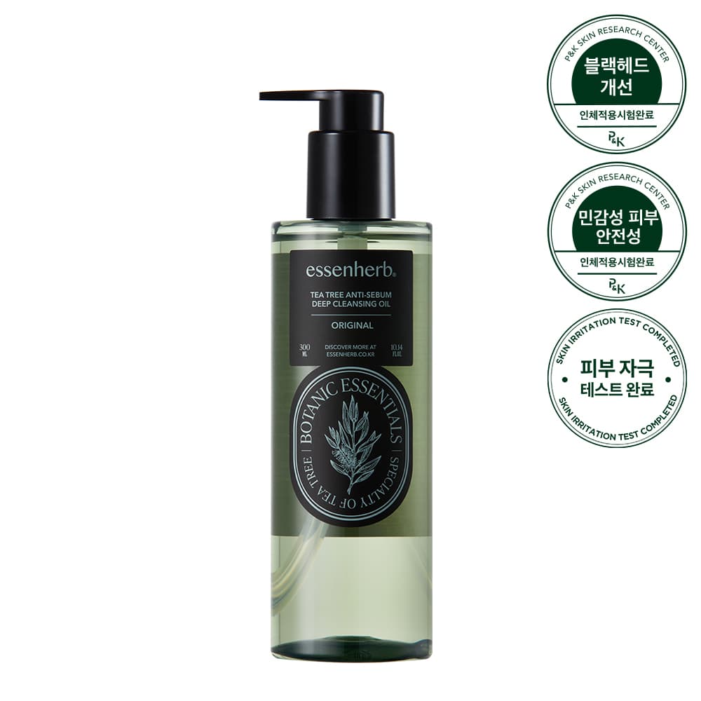 essenHERB Tea Tree Anti-Sebum Deep Cleansing Oil 300ml