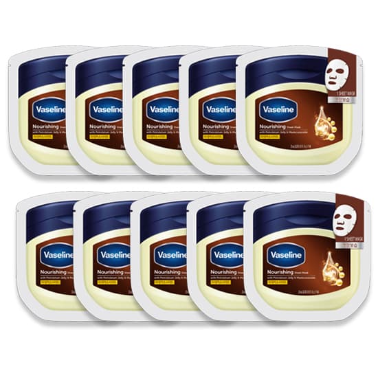 Vaseline nourishing sheet mask 10 sheets
