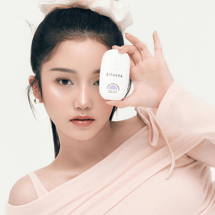 EITHER& UV Pixel Tone Up Essence 02 Pure Lavender