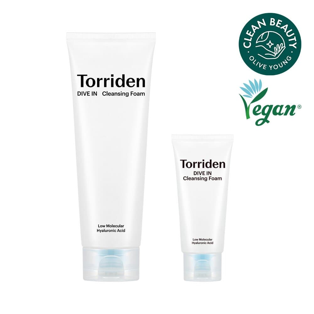 Torriden Dive-In Low Molecule Hyaluronic Acid Cleansing Foam 150mL Special Set (+30mL)