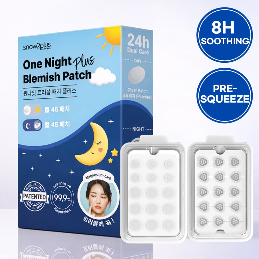 snow2plus One-Night Trouble Patch Plus 90ea (Night 45ea + Day 45ea)