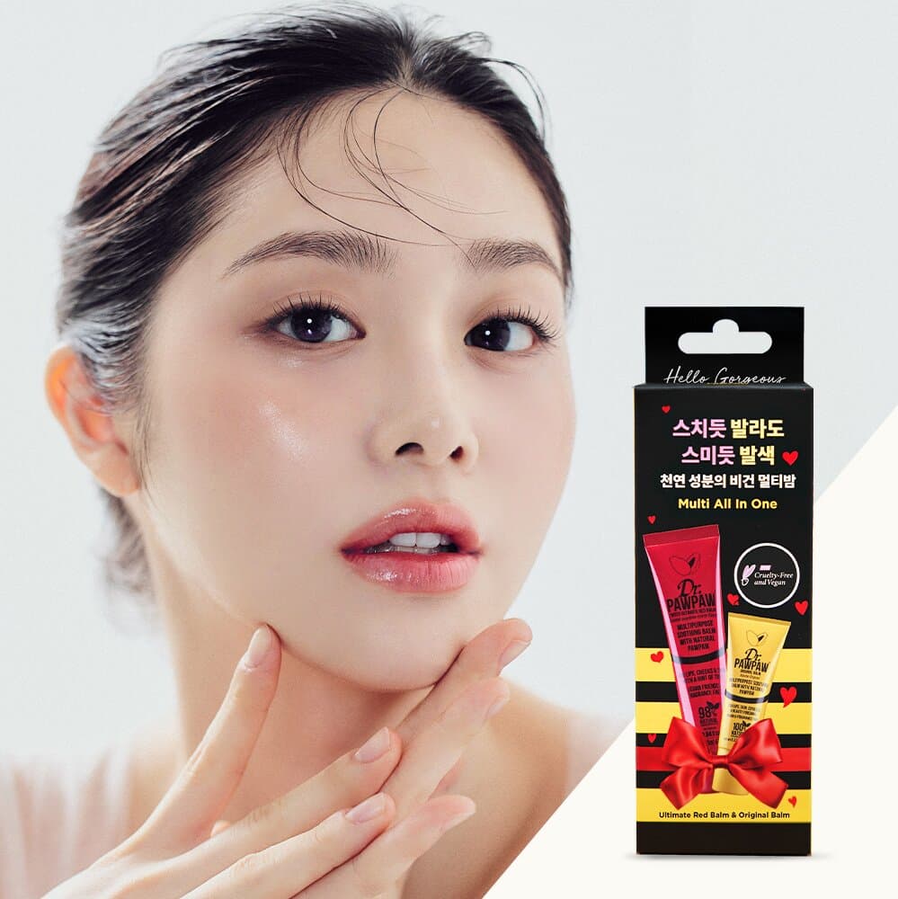 Dr.PAWPAW Vegan Red Balm Special Set (Red Balm 25mL+Original Balm 10mL)