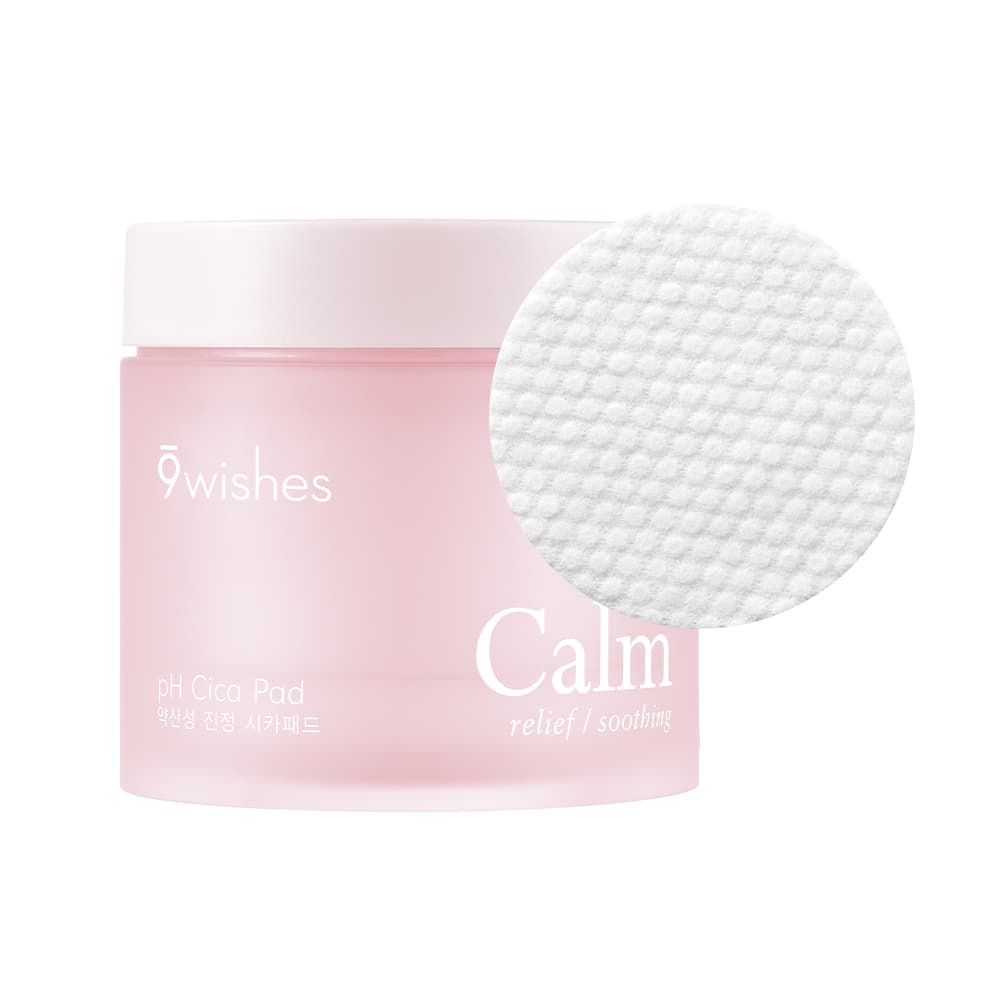 9wishes pH Calm Cica Toner Pads 70 Sheets