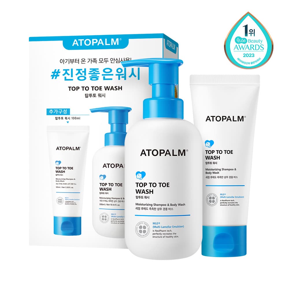 Atopalm Top To Toe Wash 300mL Special Set (+100mL)