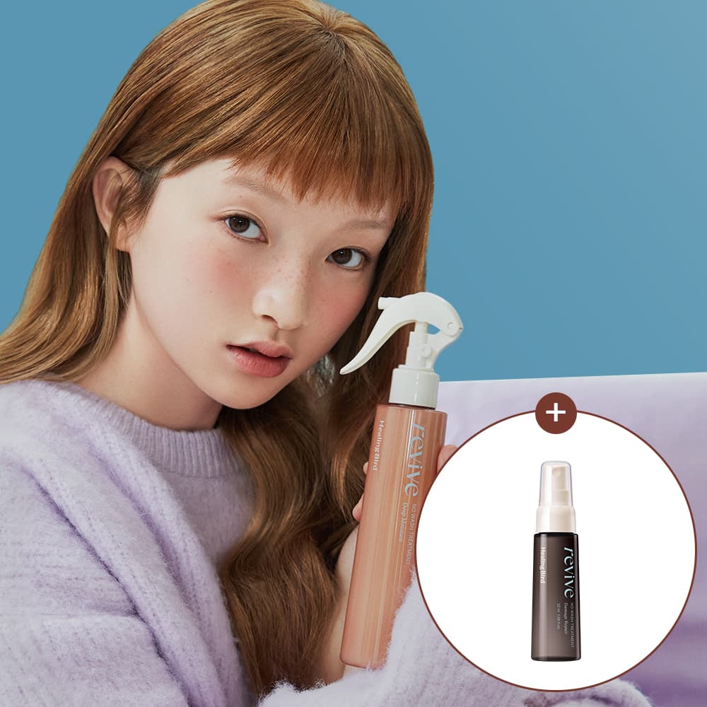 Healingbird Revive No Wash Treatment Deep Moisture 200mL Special Set (+Damage Repair 32mL)