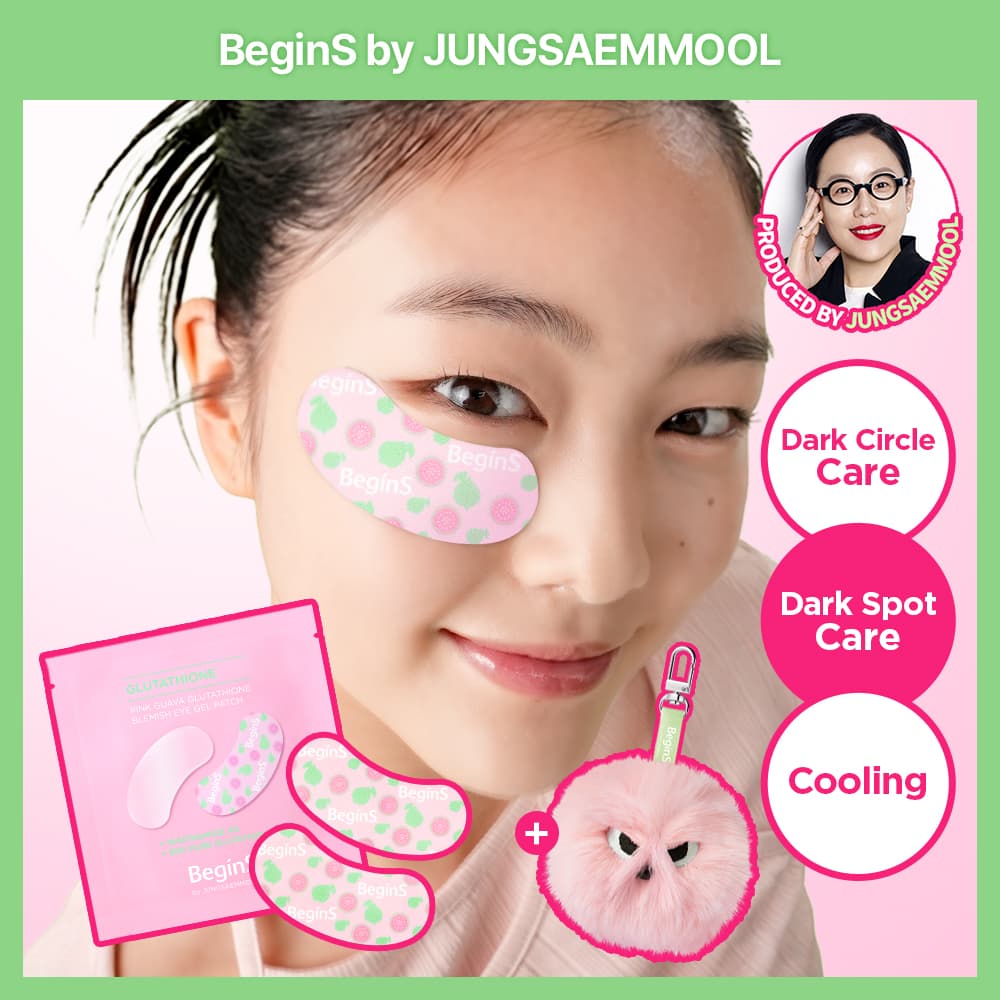 BEGINS By JUNGSAEMMOOL Pink Guava Glutathione Blemish Eye Gel Patch 6P