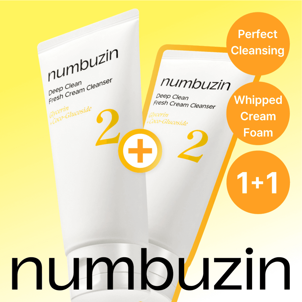 numbuzin No. 2 Deep Clean Fresh Cream Cleanser Double Set (120mL+120mL)