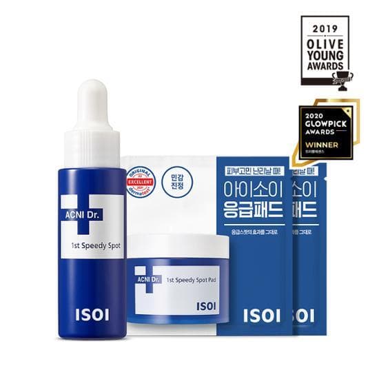 ISOI Acni Dr. 1st Speedy Spot 14mL + Acni Dr. 1st Speedy Spot Pad Special Set