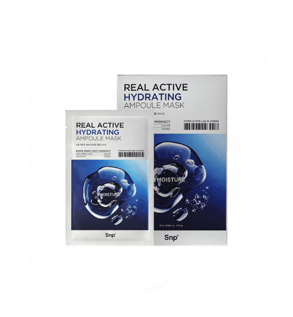 SNP Real Active Hydrating Ampoule Mask Sheet 10ea