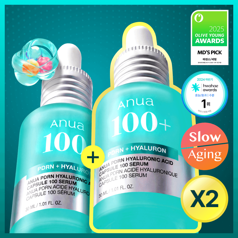 Anua PDRN Hyaluronic Acid Capsule 100 Serum 30ml Double Pack