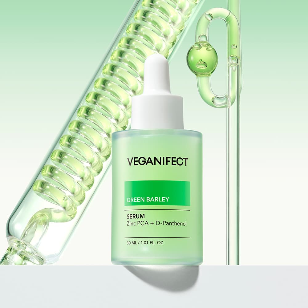 veganifect. Green Barley Zinc Serum 30ml