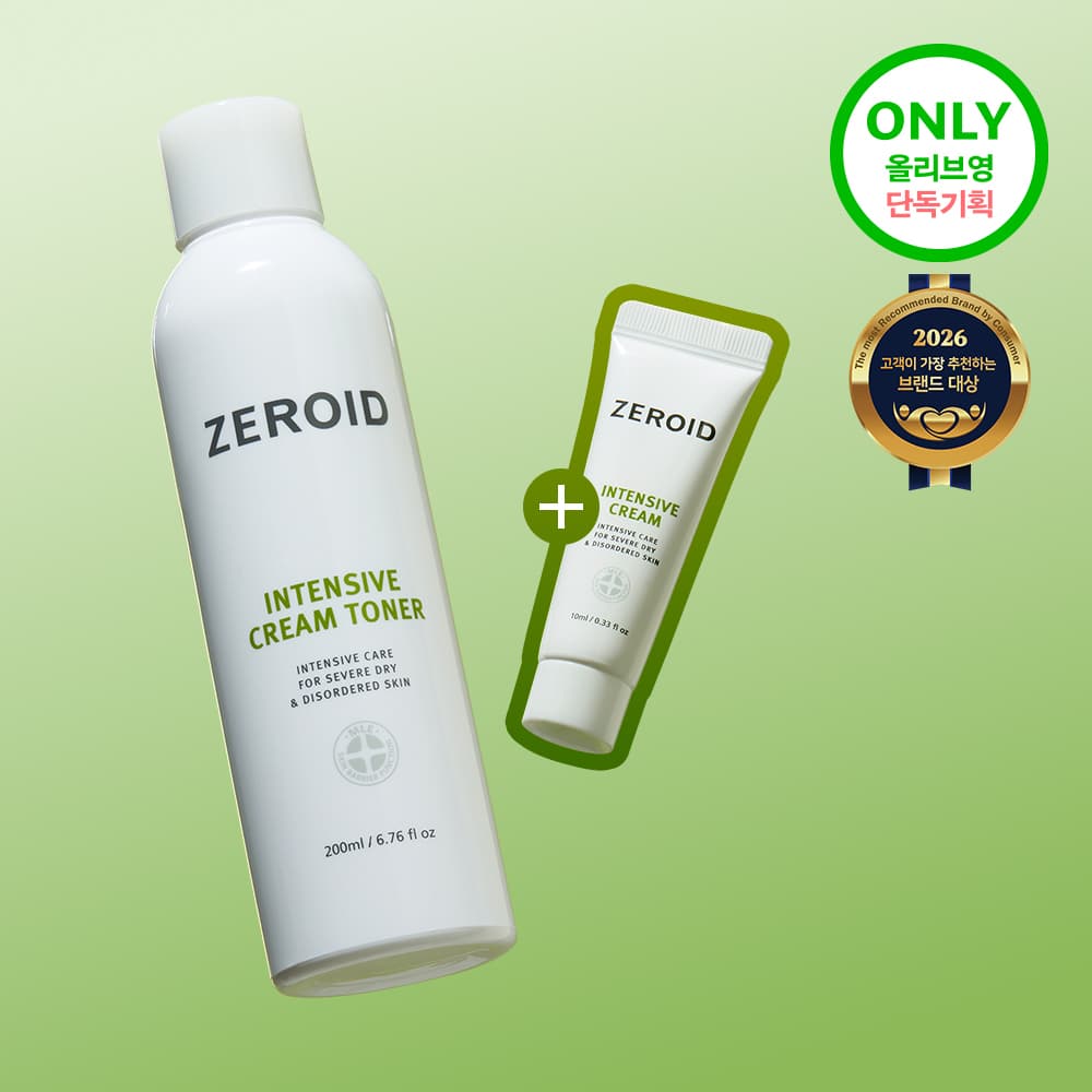ZEROID Intensive Cream Toner 200ml Set (+Cream 10ml)