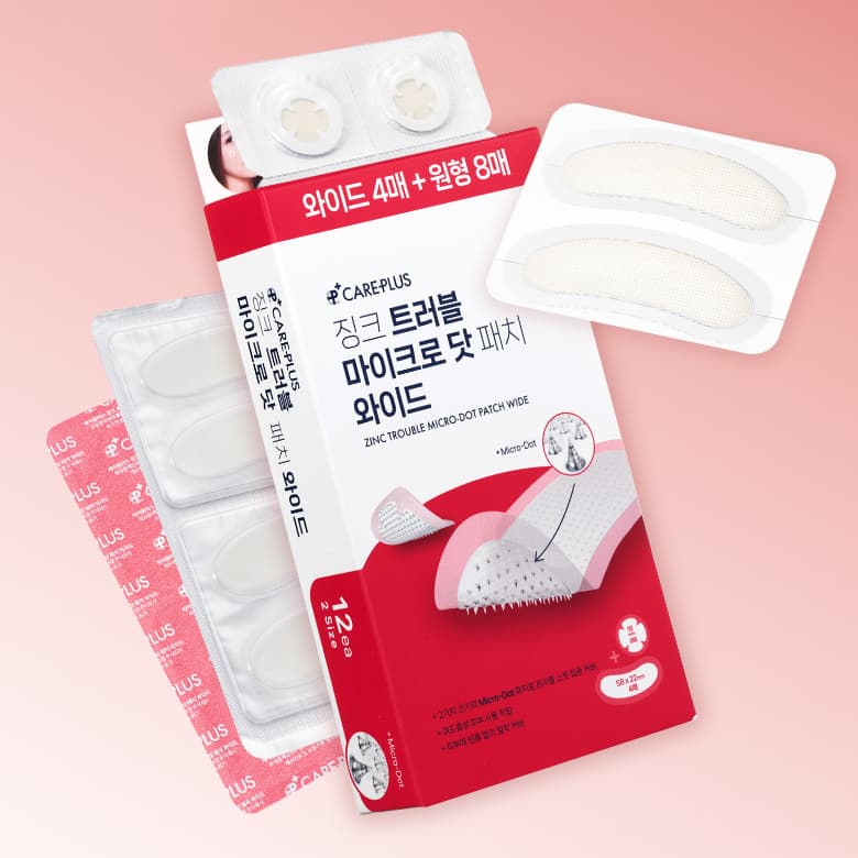 CAREPLUS Zinc Trouble Micro-Dot Patch Wide 4P (+Micro-Dot Patch 8P)