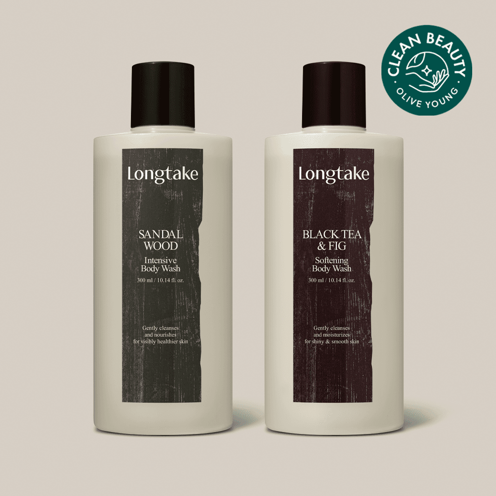 Longtake Body Wash 300mL (Sandalwood/Black Tea & Fig)