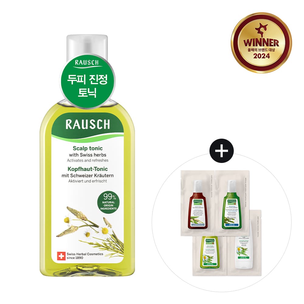 Raush Swiss Herb Scalp Tonic 200ml Limited Set (+Best Sample 4ea)
