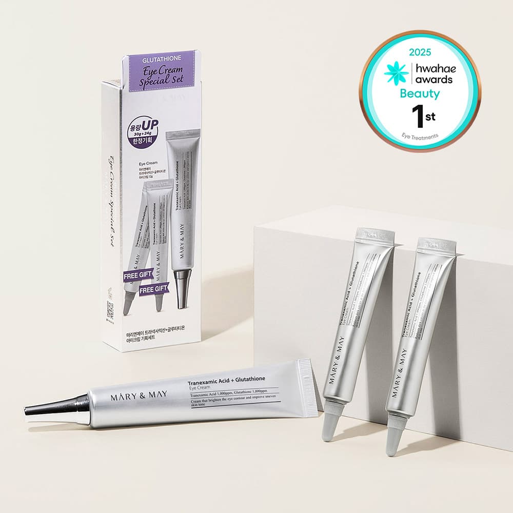 Mary&May Tranexamic Acid + Glutathione Eye Cream 30g Set (+12g*2ea)