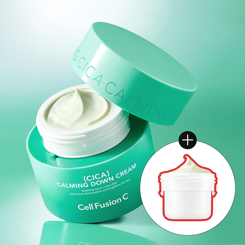 Cell Fusion C Post Alpha Cica Calming Down Cream 50ml Set (+Refill 50ml)