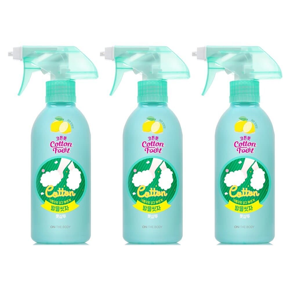 ON:THE BODY Cotton Foot Shampoo 385ml Triple Set (Lemon / Grapefruit)