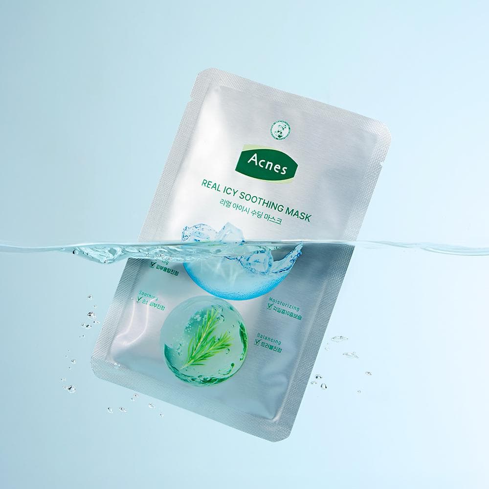 Acnes Real Icy Soothing Mask Sheet 10ea