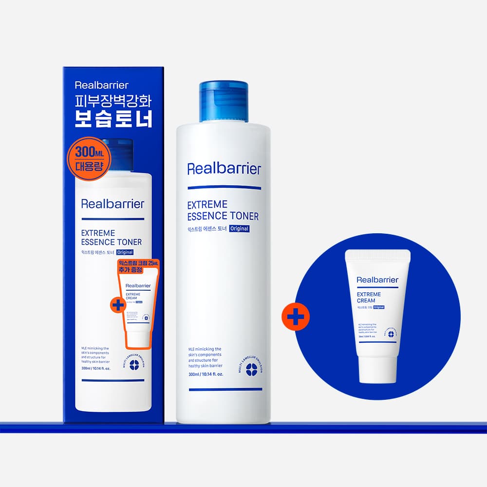 Real Barrier Extreme Essence Toner 300mL Special Set (+Extreme Cream 25mL)