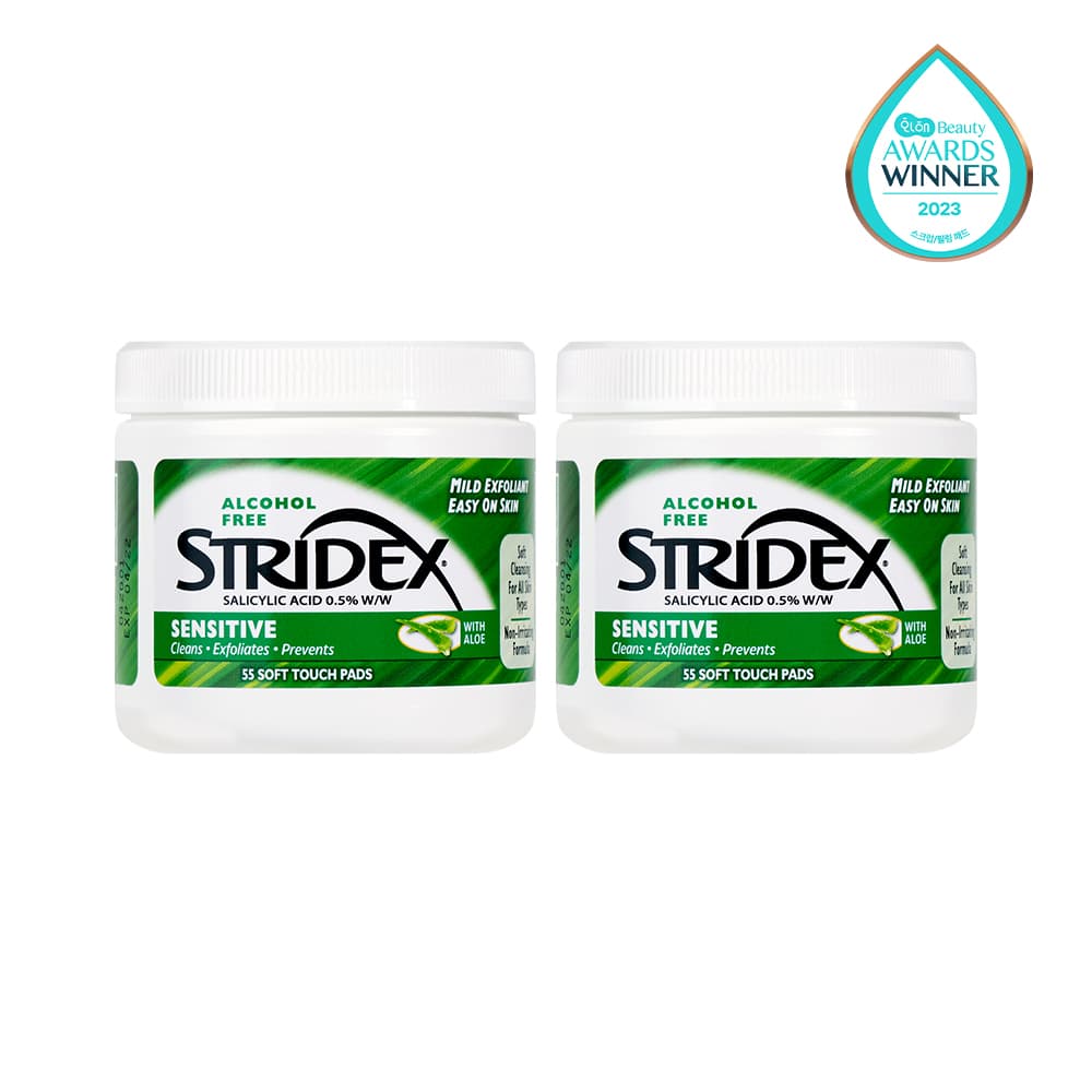 STRIDEX Sensitive Pad 55P Double Pack
