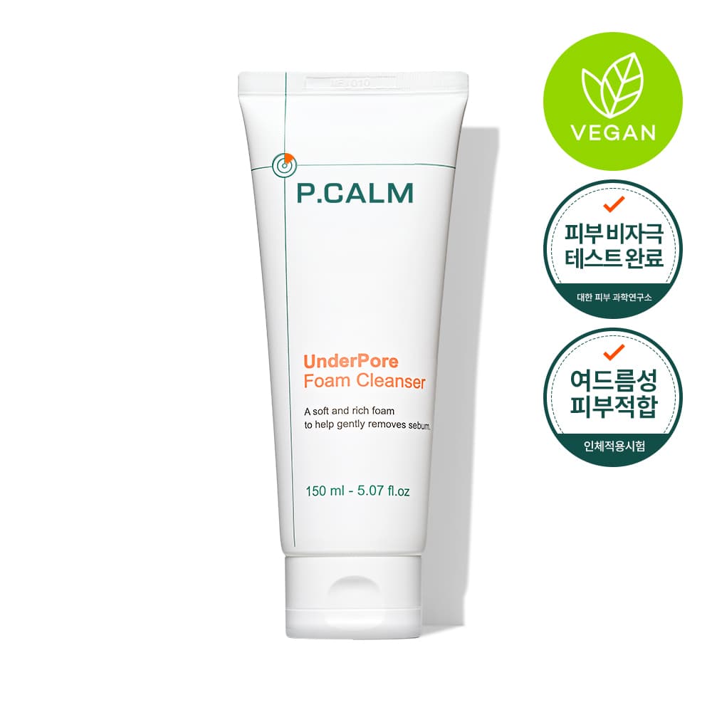 P.CALM UnderPore Foam Cleanser 150mL
