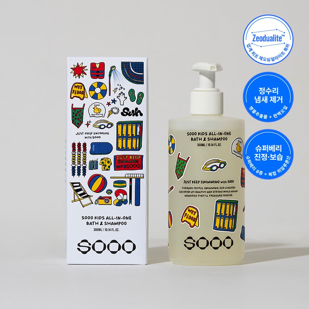 SOOO Kids All-In-One Bath & Shampoo 300ml