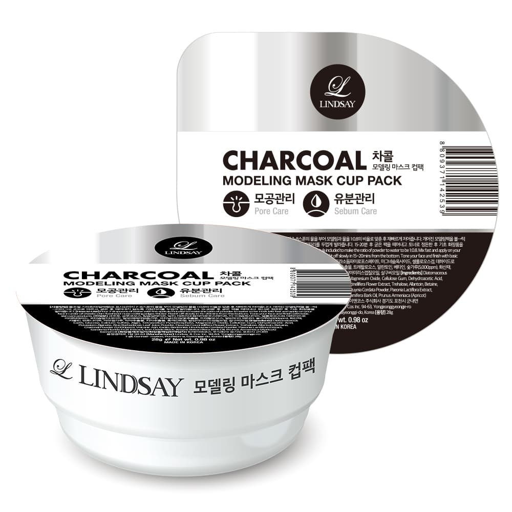 LINDSAY Modeling Mask Cup Pack 28g [Charcoal]