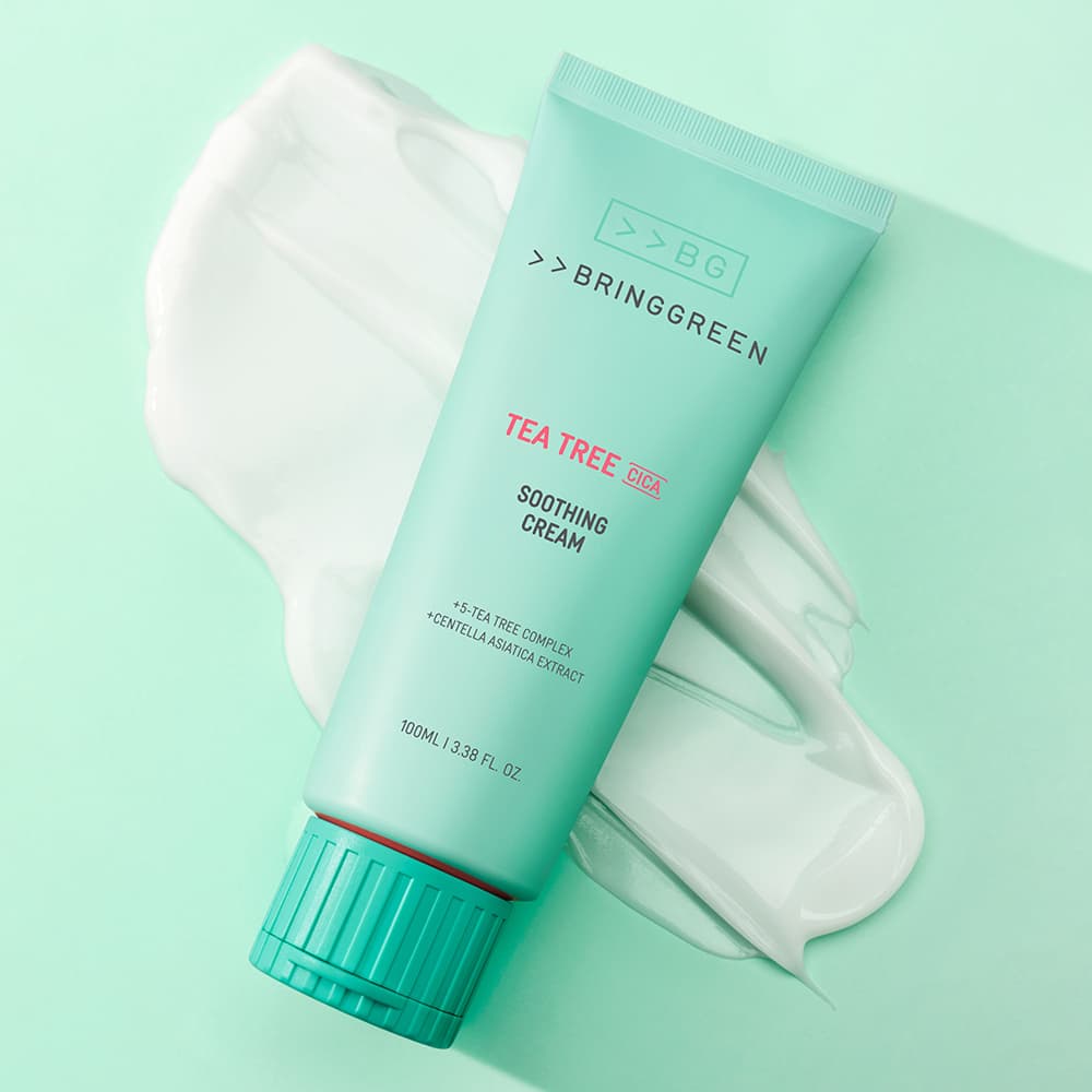 BRINGGREEN Tea Tree Cica Soothing Cream+ 100mL_NEW