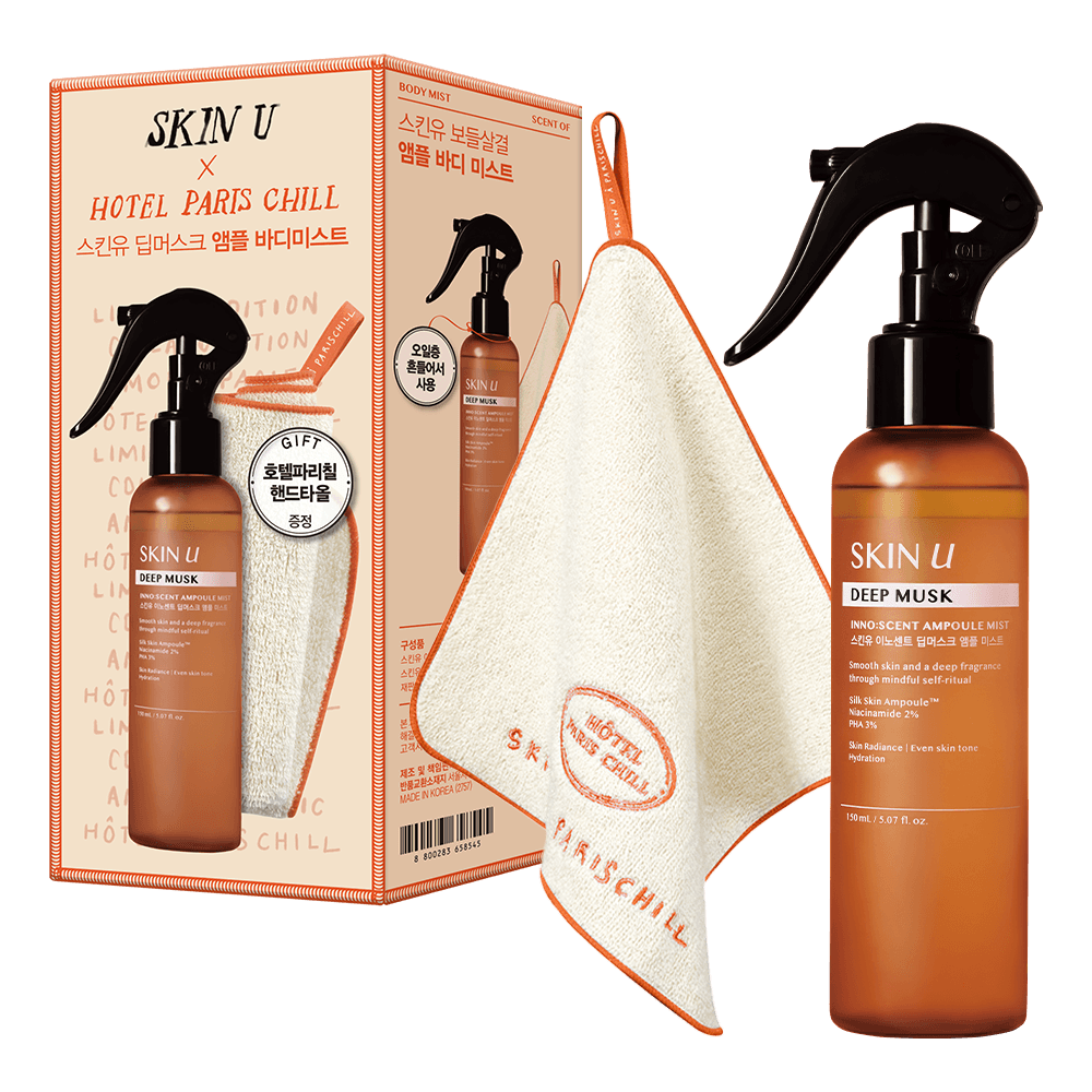 Skin U Inno-Scent Deep Musk Ampoule Mist 150ml (+HOTEL827 Hand Towel)